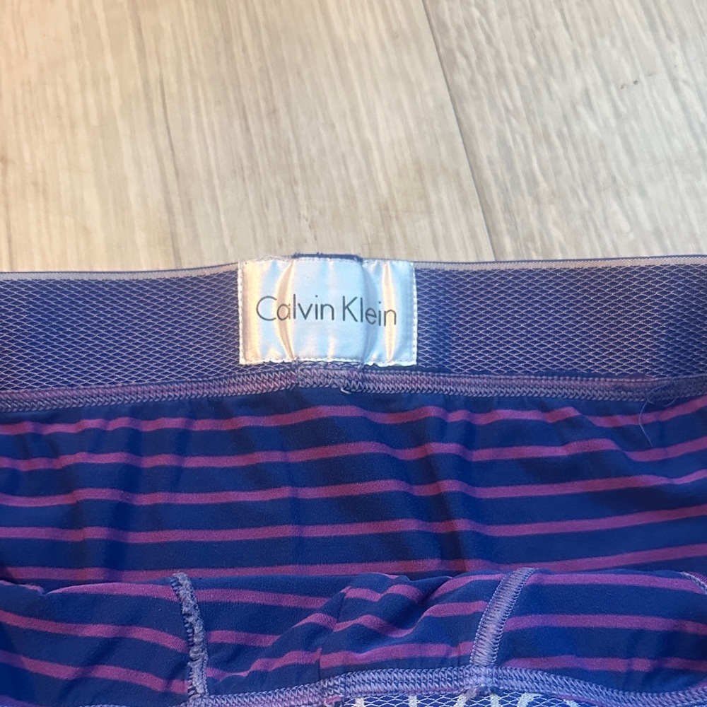 Calvin Klein Navy and Purple Striped Briefs - Picture 2 of 3